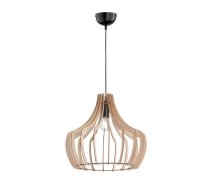 Trio Wood piekarama lampa 44 cm E27 wood brushed steel R30253830 4017807301915