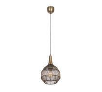 Trio Soraya piekarama lampa 26 x 27 cm E27 matt black/antique brass brushed steel 365430104 4017807617481
