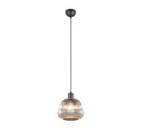Trio Tarifa piekarama lampa 1-pc E27 matt black/chrome plated brushed steel 362800132 4017807615791