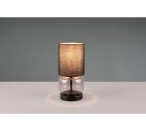 Trio Elio table lamp E27 matt black/smoke gaismeklis 517800154 4017807601039