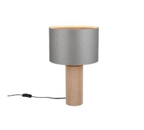 Trio Canio table lamp 48 cm E27 wood/grey gaismeklis 568190111 4017807625936