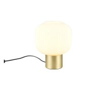 Trio Diva table lamp E27 matt brass/white gaismeklis 519800108 4017807614534