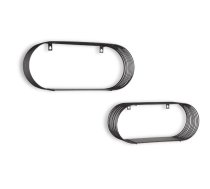 Mirrors&More Jessica wall plauktu komplekts set 2-pack melns 2370102 4251820310107