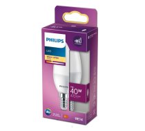 PHILIPS LED 40W B35 E14 Silti balta 2700K matēta spuldze 8719514309821 929003541155
