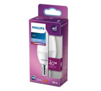 PHILIPS LED 40W B35 E14 Ļoti auksti balta 6500K matēta spuldze 8719514309586 929003604155