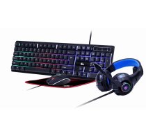 Gembird Phantom Backlight Spēļu Komplekts 4in1
