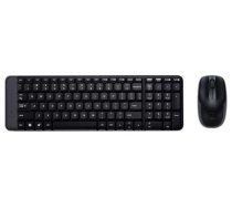 Logitech MK 220 Bezvadu Komplekts Klaviatūra + Pele Melns (ENG)