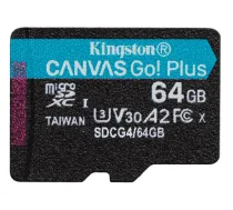 Kingston Canvas Go Plus MicroSDXC Atmiņas karte 64GB