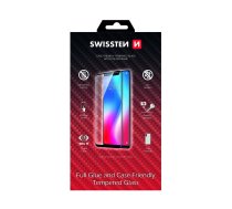 Swissten Full Face Tempered Glass Aizsargstikls Pilnam Ekrānam Xiaomi Mi 10 Lite Melns