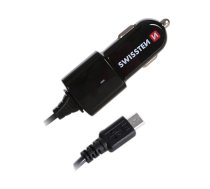 Swissten Premium Auto Lādētājs 12 / 24V ar Micro USB vadu