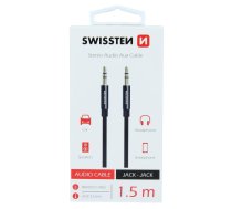 Swissten Textile Premium AUX vads 3.5 mm -> 3.5 mm 1.5m