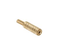 Skaņas sistēmas un piederumi // Audio spraudņi, ligzdas un savienotāji // Gniazdo Jack 3.5mm st. kabel gold