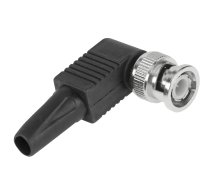 TV, SAT, HDMI, DVI kabeļi un aksesuāri // Konektori, aksesuāri un instrumenti koaksiālajiem kabeļiem // Wtyk BNC kątowy z odgiętką