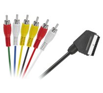 TV, SAT, HDMI, DVI kabeļi un aksesuāri // HDMI, DVI, Audio savienotājkabeļi un aksesuāri // Kabel EURO - 6 x RCA 1,2m
