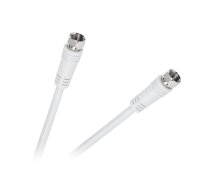TV, SAT, HDMI, DVI kabeļi un aksesuāri // Konektori, aksesuāri un instrumenti koaksiālajiem kabeļiem // Kabel wtyk F - wtyk F 1,8m biały