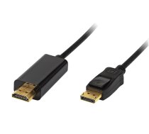 TV, SAT, HDMI, DVI kabeļi un aksesuāri // HDMI, DVI, Audio savienotājkabeļi un aksesuāri // 92-028# Przyłącze display port-hdmi 1,8m