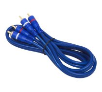 TV, SAT, HDMI, DVI kabeļi un aksesuāri // HDMI, DVI, Audio savienotājkabeļi un aksesuāri // 4305# Przyłącze 2xrca 6mm 1,5m niebieskie złączone