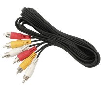 TV, SAT, HDMI, DVI kabeļi un aksesuāri // HDMI, DVI, Audio savienotājkabeļi un aksesuāri // 4324# Przyłącze 3xrca 5m