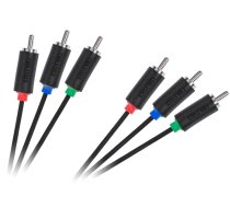TV, SAT, HDMI, DVI kabeļi un aksesuāri // HDMI, DVI, Audio savienotājkabeļi un aksesuāri // Kabel 3RCA-3RCA Component 1.8m Cabletech standard
