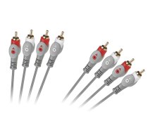 TV, SAT, HDMI, DVI kabeļi un aksesuāri // HDMI, DVI, Audio savienotājkabeļi un aksesuāri // Kabel 4RCA-4RCA 1.8m