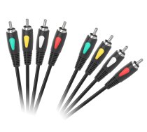 TV, SAT, HDMI, DVI kabeļi un aksesuāri // HDMI, DVI, Audio savienotājkabeļi un aksesuāri // Kabel 4RCA-4RCA 3.0m Cabletech Eco-Line
