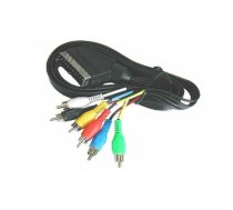 TV, SAT, HDMI, DVI kabeļi un aksesuāri // HDMI, DVI, Audio savienotājkabeļi un aksesuāri // 1674# Przyłącze euro-6 rca 1,5m hq