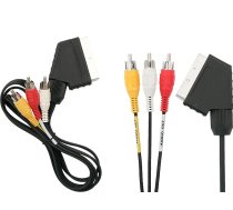 TV, SAT, HDMI, DVI kabeļi un aksesuāri // HDMI, DVI, Audio savienotājkabeļi un aksesuāri // 2631# Przyłącze euro-3 rca 1,5m