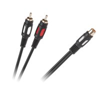 TV, SAT, HDMI, DVI kabeļi un aksesuāri // HDMI, DVI, Audio savienotājkabeļi un aksesuāri // Kabel 1RCA gniazdo - 2 wtyki RCA 25cm
