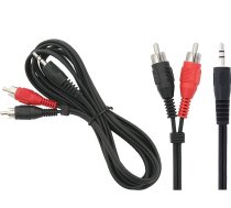 TV, SAT, HDMI, DVI kabeļi un aksesuāri // HDMI, DVI, Audio savienotājkabeļi un aksesuāri // 4334# Przyłącze wtyk 3,5st-2xwtyk rca 1,5m