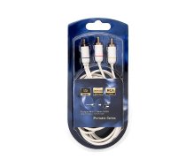 TV, SAT, HDMI, DVI kabeļi un aksesuāri // HDMI, DVI, Audio savienotājkabeļi un aksesuāri // 92-633# Przyłącze wtyk 2,5st-2xrca portable 1,5m