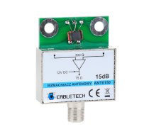 TV, SAT, HDMI, DVI kabeļi un aksesuāri // TV un Radio Antenas // Wzmacniacz antenowy ekranowany 15dB Cabletech