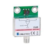 TV, SAT, HDMI, DVI kabeļi un aksesuāri // TV un Radio Antenas // Wzmacniacz antenowy ekranowany 25dB Cabletech