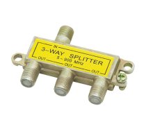 TV, SAT, HDMI, DVI kabeļi un aksesuāri // Konektori, aksesuāri un instrumenti koaksiālajiem kabeļiem // 3306# Rozgałęźnik f: sat 3 way spliter alda