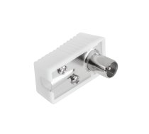 TV, SAT, HDMI, DVI kabeļi un aksesuāri // Konektori, aksesuāri un instrumenti koaksiālajiem kabeļiem // Wtyk anten TV kątowy duży Cabletech