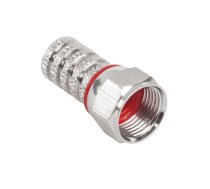 TV, SAT, HDMI, DVI kabeļi un aksesuāri // Konektori, aksesuāri un instrumenti koaksiālajiem kabeļiem // Wtyk SAT F HQ+uszczelka CU 3C2V 4,8mm