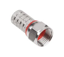 TV, SAT, HDMI, DVI kabeļi un aksesuāri // Konektori, aksesuāri un instrumenti koaksiālajiem kabeļiem // Wtyk SAT F HQ+uszczelka CU RG59 5,8mm