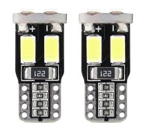 Auto spuldzes, Gaismekļi moto un traktoru tehnikai // Auto LED spuldzes un komplekti // Żarówki led canbus 6smd 5730 t10 w5w white amio-01622