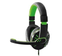 Audio Austiņas / Vadu / Bezvadu // Headphones On-Ear // EGH330G Słuchawki z mikrofonem dla graczy Crow zielone
