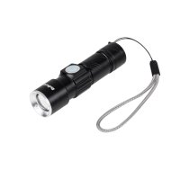 Rokas un Galvas Lukturīši LED // Rokas Lukturis LED // Latarka aluminiowa 3W Rebel (ZOOM, wtyk USB)