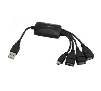 Portatīvie datori, aksesuāri // USB Hubs | USB Docking Station // EA114 Esperanza usb 2.0 hub 3x usb + 1x mini usb