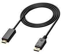 TV, SAT, HDMI, DVI kabeļi un aksesuāri // HDMI, DVI, Audio savienotājkabeļi un aksesuāri // HD39 Kabel displayport do hdmi 1.8m 4k