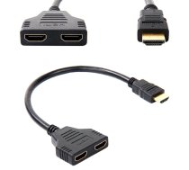 TV, SAT, HDMI, DVI kabeļi un aksesuāri // HDMI, DVI, Audio savienotājkabeļi un aksesuāri // AK316 Rozdzielacz hdmi na 2 porty fullhd