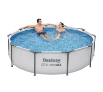Laistīšanas aprīkojums // Dārza laistīšanas sistēmas | Apūdeņošana | Baseini un piederumi // Basen stelażowy 305x76cm - BESTWAY 56406