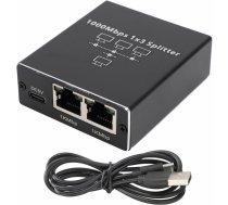 Tīkla iekārtas // Wi-Fi, Bluetooth (Wireless) USB adapteri // HD43A Rozdzielacz sieciowy 1x3 rj45