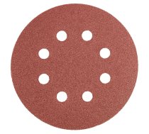 Instrumenti un Mēriekārtas // Jaunumi instrumentos, piederumos // Krążki ścierne na rzep 125 mm, P120, 5 szt., z 8 otworami