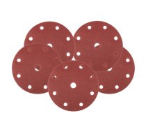 Instrumenti un Mēriekārtas // Smilšpapīrs | Slīpēšanas un pulēšanas abrazīvi // Krążki ścierne 150 mm, P180, 5 szt., z 9 otworami do 04-721