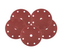 Instrumenti un Mēriekārtas // Smilšpapīrs | Slīpēšanas un pulēšanas abrazīvi // Krążki ścierne 150 mm, P240, 5 szt., z 9 otworami do 04-721