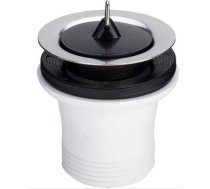 Izplūde izlietnei 1 1/2''x70 garā, balta, plast. ∆