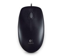 Datora pele Logitech Mouse B100 Wired, Black