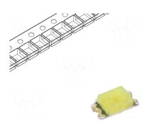 LED | white cold | SMD | 0603 | 56÷120mcd | 5mA | 2.9VDC | Lens: yellow